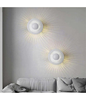 Applique Da Muro Stile Industriale Lampada Decorativa In Metallo Attacco G9 Aq48  Bianco       