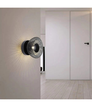 Applique Da Muro Stile Industriale Lampada Decorativa In Metallo Attacco G9 Aq48  Nero       