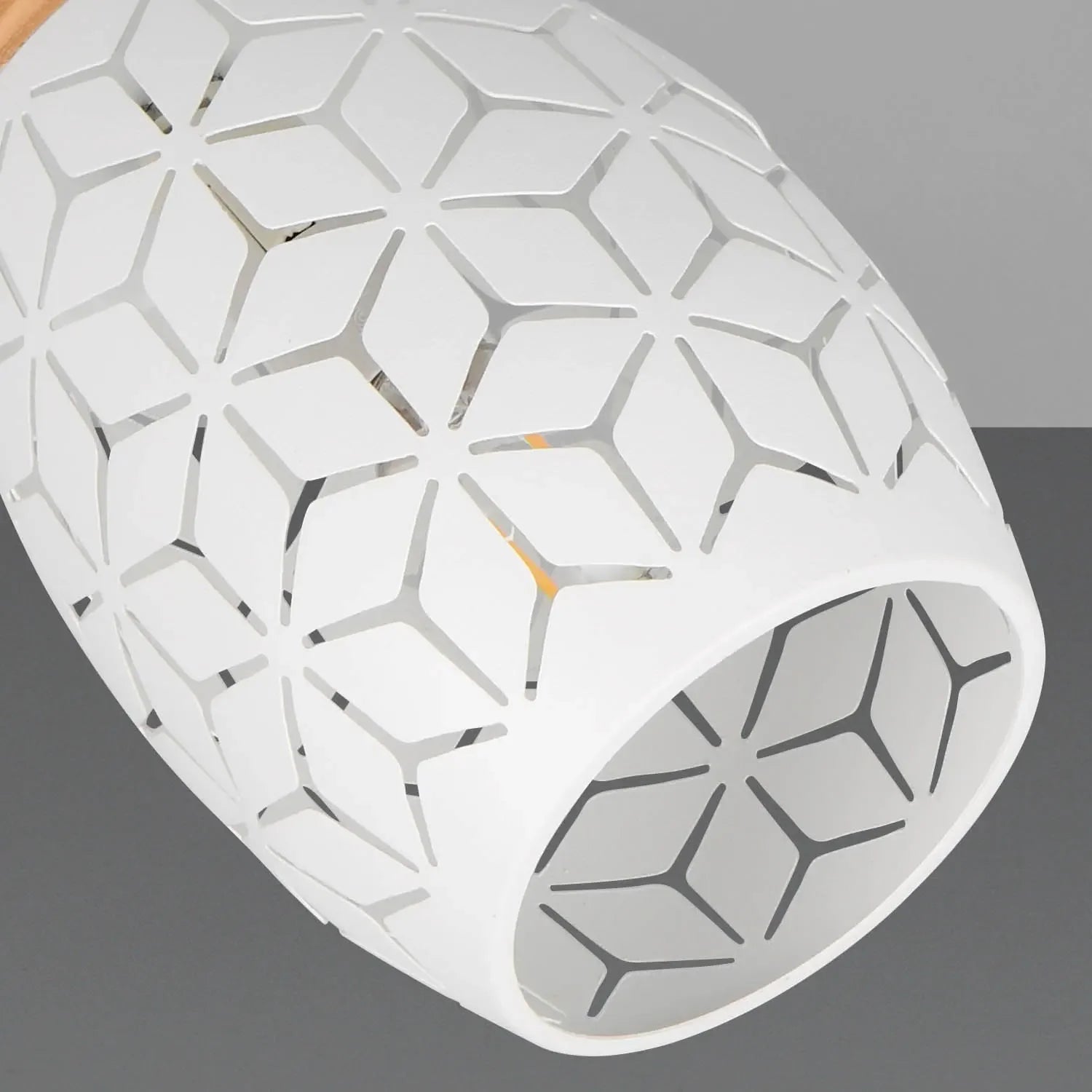 LÚZETE - APPLIQUE DA PARETE 1 LUCE METALLO BIANCO E14 BIRKITA