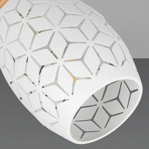 LÚZETE - APPLIQUE DA PARETE 1 LUCE METALLO BIANCO E14 BIRKITA