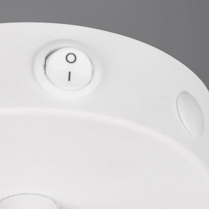 LÚZETE - APPLIQUE DA PARETE 1 LUCE METALLO BIANCO E14 BIRKITA