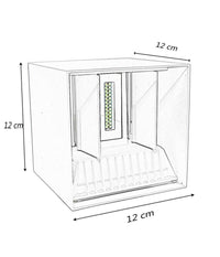 Applique Da Parete 22watt Grigio Per Esterno Doppia Emissione Luminosa Ip65 Es66         