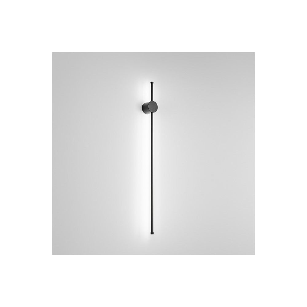 Applique da parete CLOCK a led in alluminio 12W 3000K Perenz 65 cm Nera