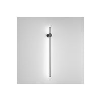 Applique da parete CLOCK a led in alluminio 12W 3000K Perenz 65 cm Nera