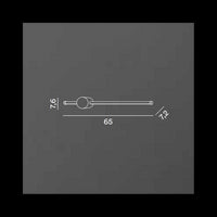 Applique da parete CLOCK a led in alluminio 12W 3000K Perenz 65 cm Nera