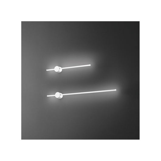 Applique da parete CLOCK a led in alluminio 20W 3000K Perenz 97 cm Bianca