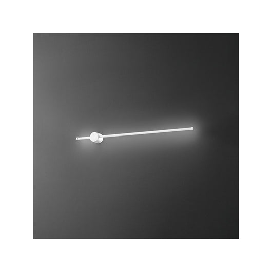 Applique da parete CLOCK a led in alluminio 20W 3000K Perenz 97 cm Bianca