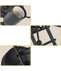 Applique Da Parete Decorativo Forma Omino Sulla Scala In Metallo Attacco E27 Aq49  Nero       