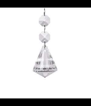 Applique Da Parete Doppia Lampada Tondo Cristalli Luce Led Caldo 3000 Lampadario         