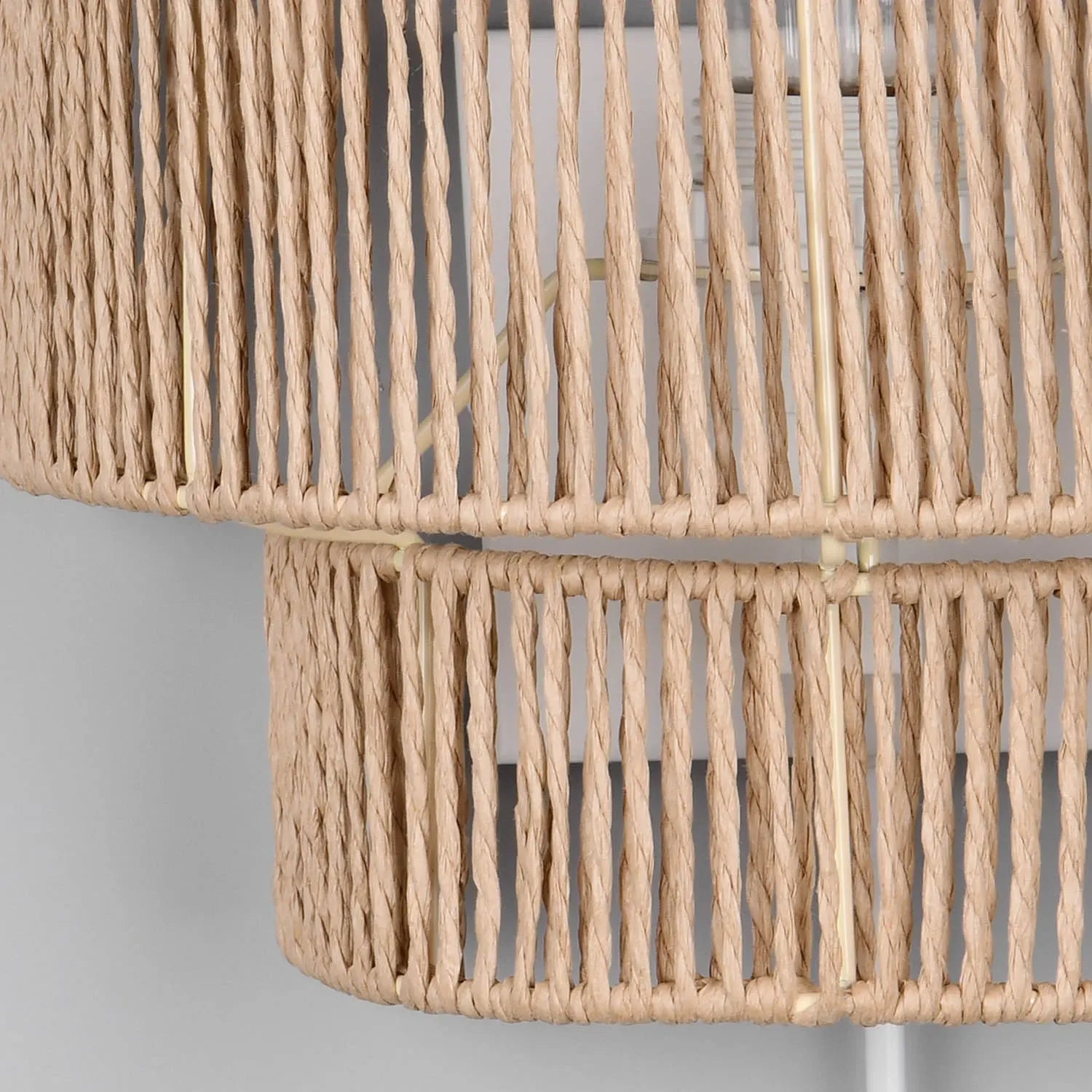 LÚZETE - APPLIQUE DA PARETE E27 PAPIERGARN MARRONE SELKIS