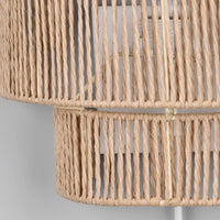 LÚZETE - APPLIQUE DA PARETE E27 PAPIERGARN MARRONE SELKIS