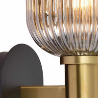 LÚZETE - APPLIQUE DA PARETE FUMÉ SPECCHIATO Ø19 E27 SHELBY