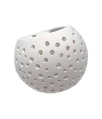 Applique Da Parete In Gesso Tondo Up E Down Verniciabile Contemporanee G9 Gs-e42         