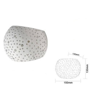 Applique Da Parete In Gesso Tondo Up E Down Verniciabile Contemporanee G9 Gs-e42         