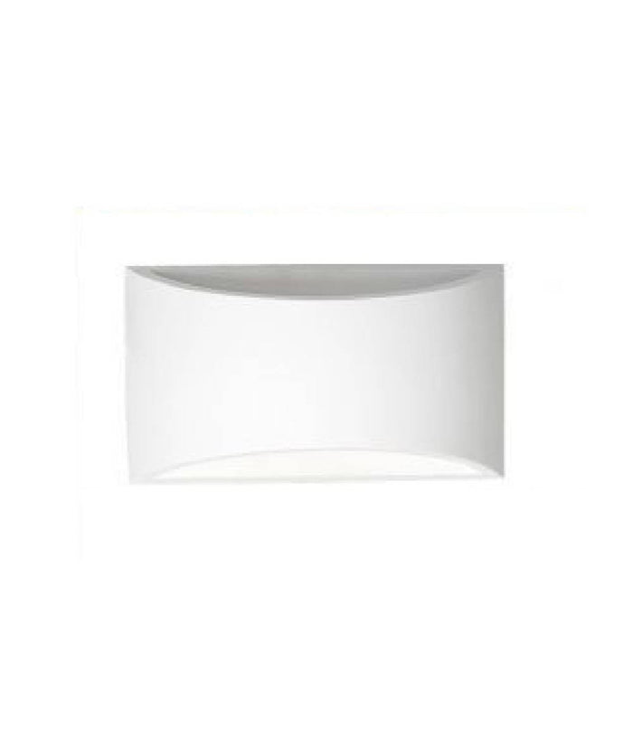 Applique Da Parete In Gesso Verniciabile Doppia Luce G9 Lampada Moderna Gs-e14         