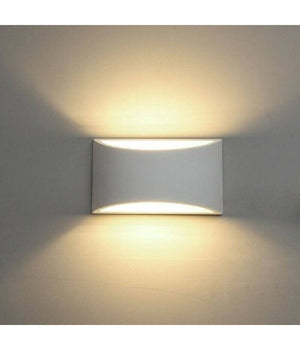 Applique Da Parete In Gesso Verniciabile Doppia Luce G9 Lampada Moderna Gs-e14         