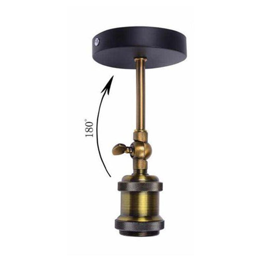 Trade Shop - Applique Da Parete Lampada Vintage Industriale Luce Regolabile Portalampada E27 13868         