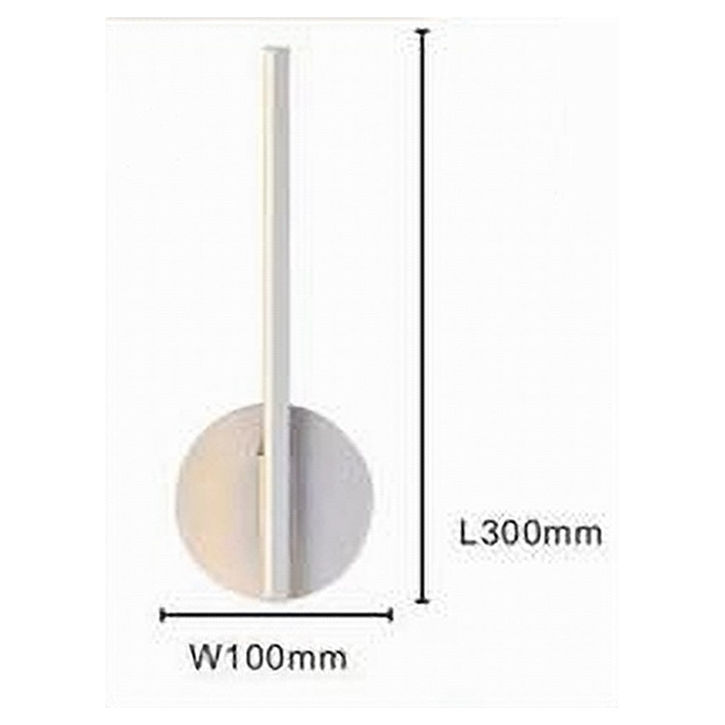 Trade Shop - Applique Da Parete Led 13 W Lineare Orientabile Bianco Lampada Luce Fredda 50377         