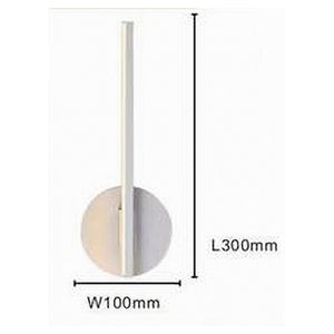 Trade Shop - Applique Da Parete Led 13 W Lineare Orientabile Bianco Lampada Luce Fredda 50377         