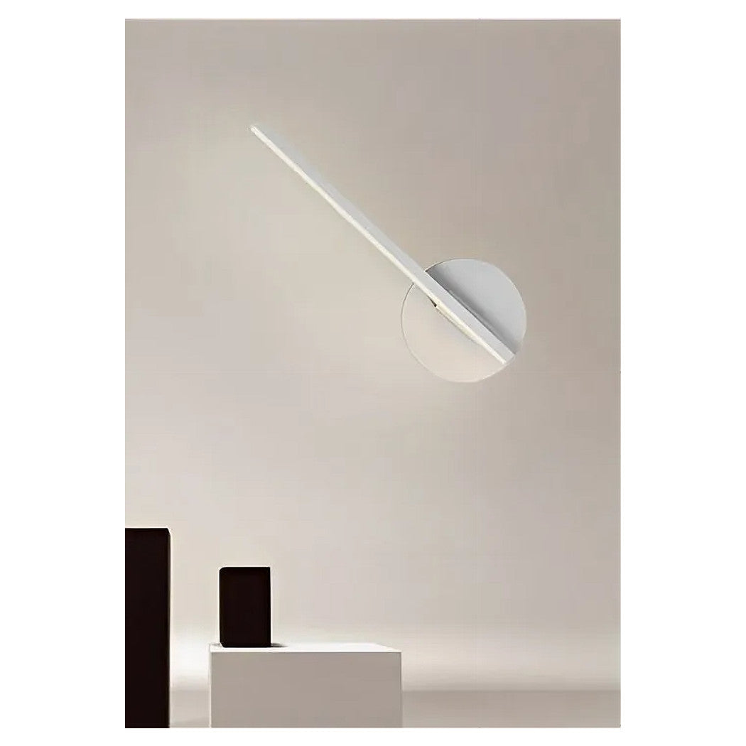 Trade Shop - Applique Da Parete Led 13 W Lineare Orientabile Bianco Lampada Luce Fredda 50377         