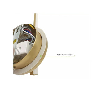 Trade Shop - Applique Da Parete Led 13 W Lineare Orientabile Oro Lampada Luce Naturale 50384         