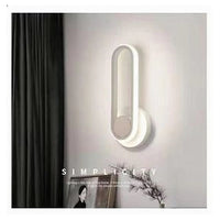 Trade Shop - Applique Da Parete Led 13 W Ovale Verticale Orientabile Bianco Luce Fredda 50339         