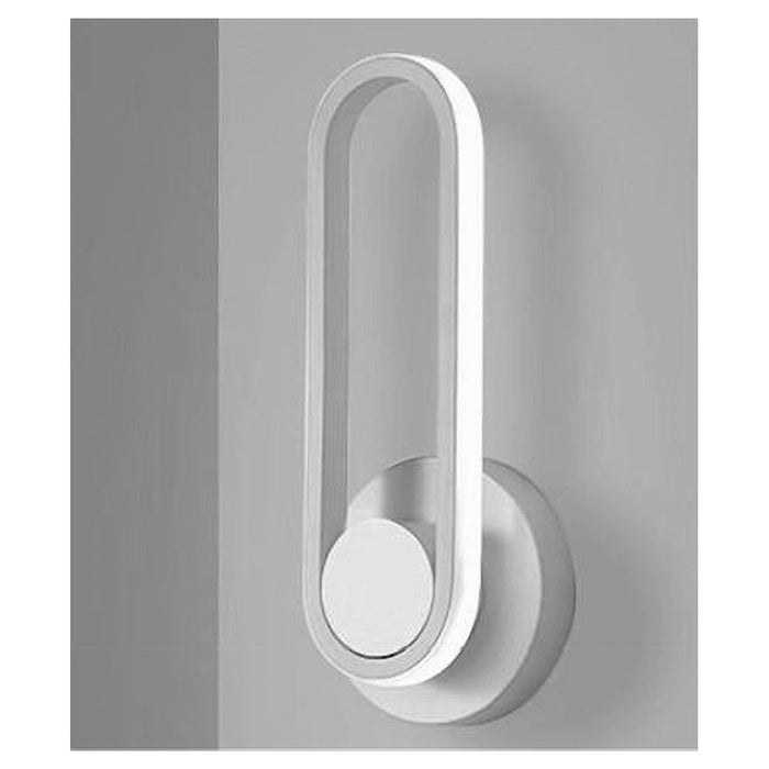 Trade Shop - Applique Da Parete Led 13 W Ovale Verticale Orientabile Bianco Luce Fredda 50339         