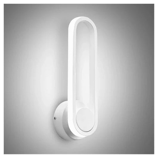 Trade Shop - Applique Da Parete Led 13 W Ovale Verticale Orientabile Bianco Luce Fredda 50339         