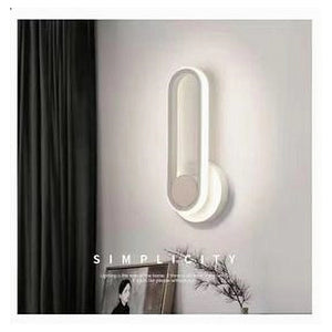 Trade Shop - Applique Da Parete Led 13 W Ovale Verticale Orientabile Bianco Luce Fredda 50339         