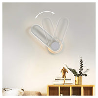 Trade Shop - Applique Da Parete Led 13 W Ovale Verticale Orientabile Bianco Luce Fredda 50339         