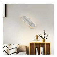 Trade Shop - Applique Da Parete Led 13 W Ovale Verticale Orientabile Bianco Luce Fredda 50339         