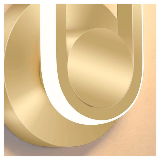 Trade Shop - Applique Da Parete Led 13 W Ovale Verticale Orientabile Oro Luce Naturale 50346         