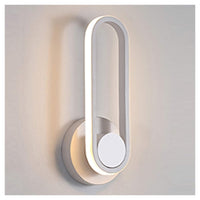 Trade Shop - Applique Da Parete Led 13w Ovale Verticale Orientabile Bianco Luce Naturale 50322         