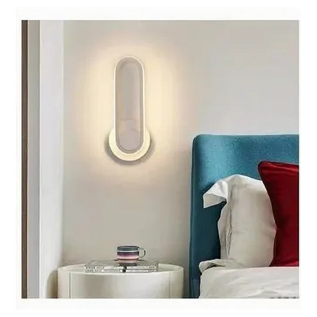 Trade Shop - Applique Da Parete Led 13w Ovale Verticale Orientabile Bianco Luce Naturale 50322         