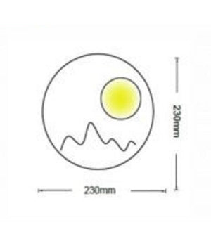Applique Da Parete Led 16w Moderno Retroilluminato Tondo 3 Tonalità  Luce E48-n3c         