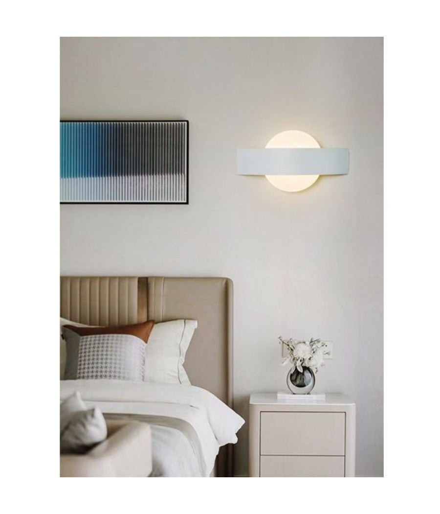 Applique Da Parete Led 8watt Doppia Emissione Luce 3 Colorazioni Di Luce E17-b3c         