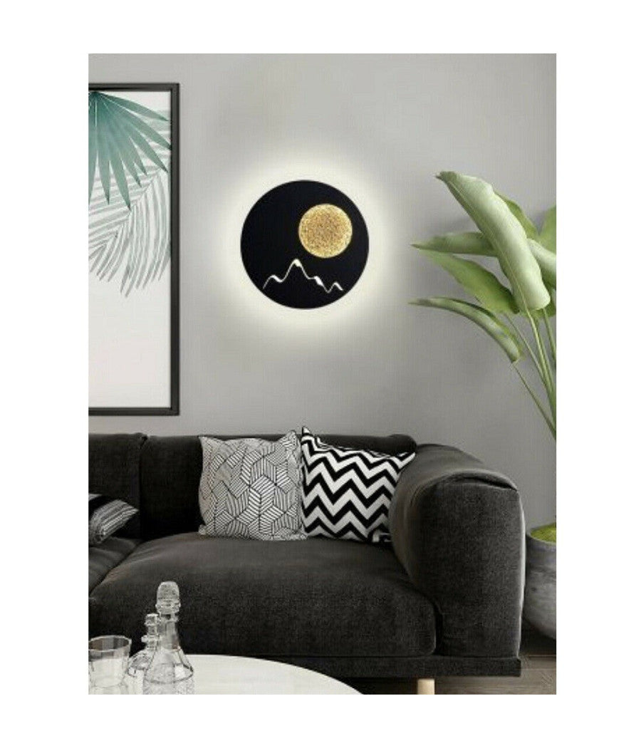 Applique Da Parete Led Moderna Retroilluminato 16w Luce Bianca 6500k Lampada E48         