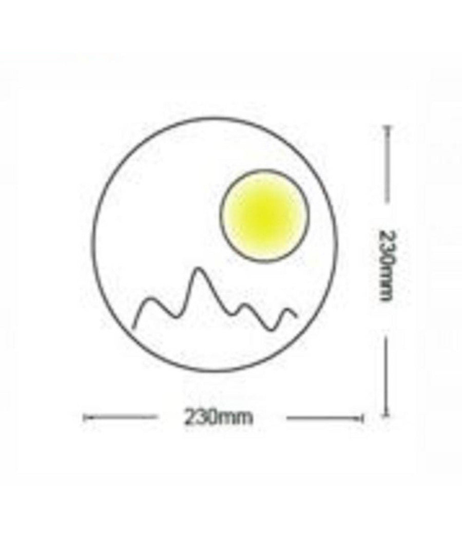 Applique Da Parete Led Moderna Retroilluminato Tondo 16w 3 Tonalità  Luce E48-b3c         