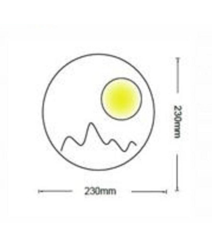 Applique Da Parete Led Moderna Retroilluminato Tondo 16w 3 Tonalità  Luce E48-b3c         
