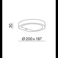 Applique da parete Nap solare antracite a led da 2,2w a batteria IP54