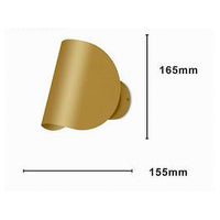 Trade Shop - Applique Da Parete Oro In Metallo Lampada Attacco G9 Design Moderno Ip20 32743         