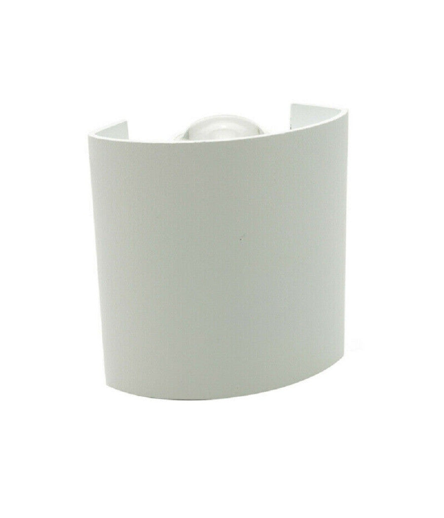 Trade Shop - Applique Da Parete Ovale Led Cob Esterno 3w Doppia Emissione Lampada Ip65 Es48 -