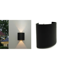 Trade Shop - Applique Da Parete Ovale Led Cob Esterno 3w Doppia Emissione Lampada Ip65 Es48 -