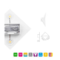 Trade Shop - Applique Da Parete Per Interni Con Led A Luce Bianca Naturale 4000k In Alluminio -