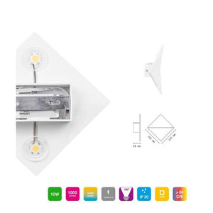 Trade Shop - Applique Da Parete Per Interni Con Led A Luce Bianca Naturale 4000k In Alluminio -