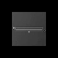 Applique da parete WALLY a led in alluminio 22W 3000K Perenz 100 cm Nera