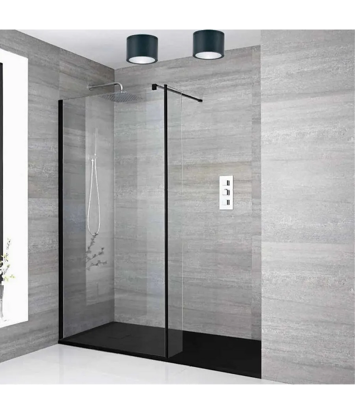 Trade Shop - Applique Da Soffitto A Cilindro Esterno Moderno Lampada Plafoniera Gu10 Ip54 H94 - Nero