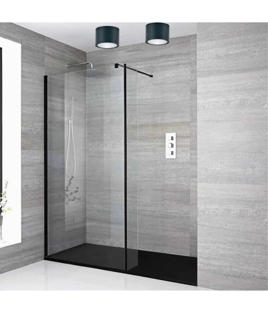 Trade Shop - Applique Da Soffitto A Cilindro Esterno Moderno Lampada Plafoniera Gu10 Ip54 H94 - Nero