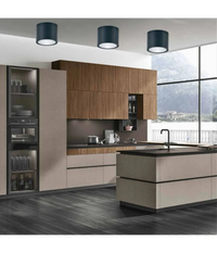 Trade Shop - Applique Da Soffitto A Cilindro Esterno Moderno Lampada Plafoniera Gu10 Ip54 H94 - Nero