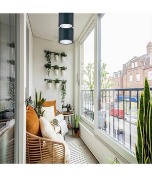 Trade Shop - Applique Da Soffitto A Cilindro Esterno Moderno Lampada Plafoniera Gu10 Ip54 H94 - Nero